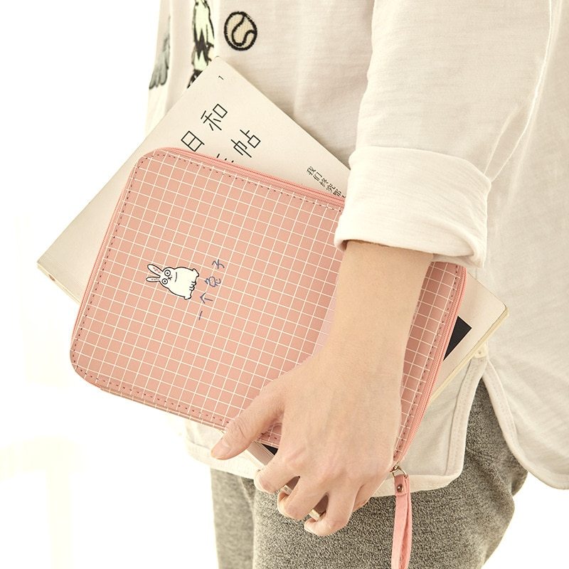 Kawaii Large Capacity Cartoon Stationery Bag - Cute Storage