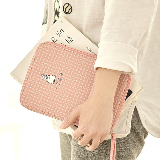 Kawaii Large Capacity Cartoon Stationery Bag - Cute Storage