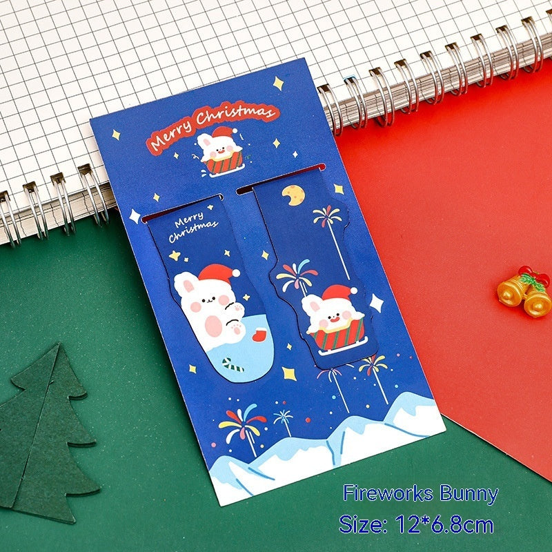 "Festive Friends Magnetic Bookmarks"