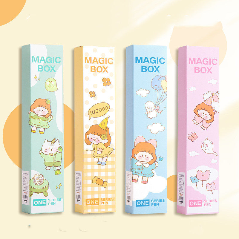 Kawaii Stationery Blind Box Pen Set - Cute Primary School Surprise