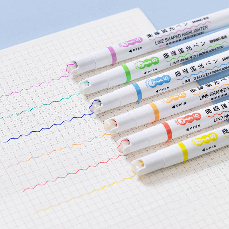 Student Stationery Fashion Creative Curve Pen
