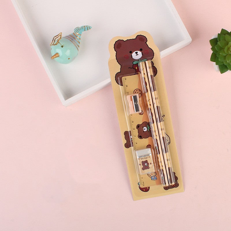Kawaii Student Pencil & Stationery Learning Set