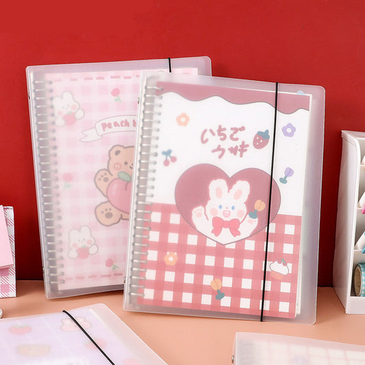 Kawaii Removable Loose-leaf Notebook with Buckle Closure