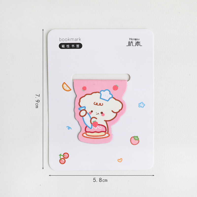 Kawaii Magnetic Bookmark - Cute Cartoon for Primary Students