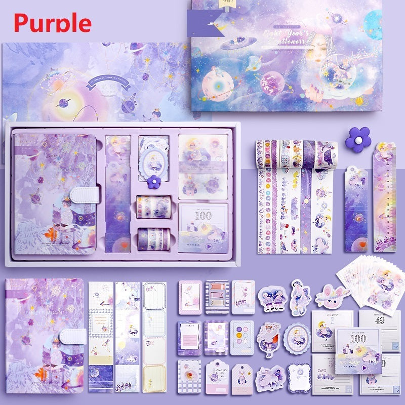 Elegant Antique Hand Ledger Gift Box Set - Vintage Stationery