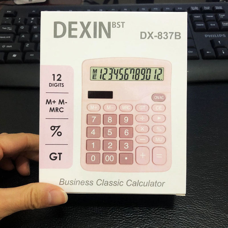 Kawaii Colorful Solar Calculator - 12 Digit Display