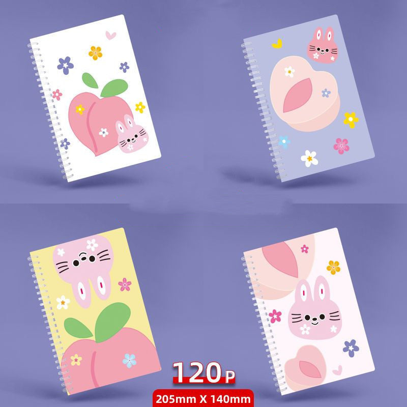 Kawaii A5 Minimalist Coil Notebook - Simple Spiral Planner