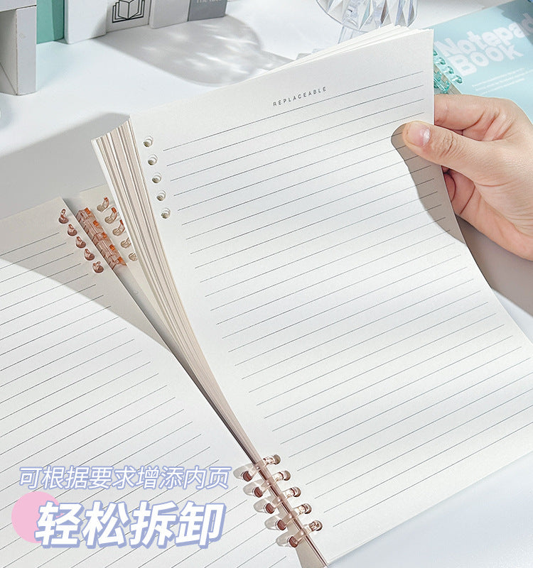 A5 Loose-Leaf Notebook - Removable Coil Notebook Student Notepad