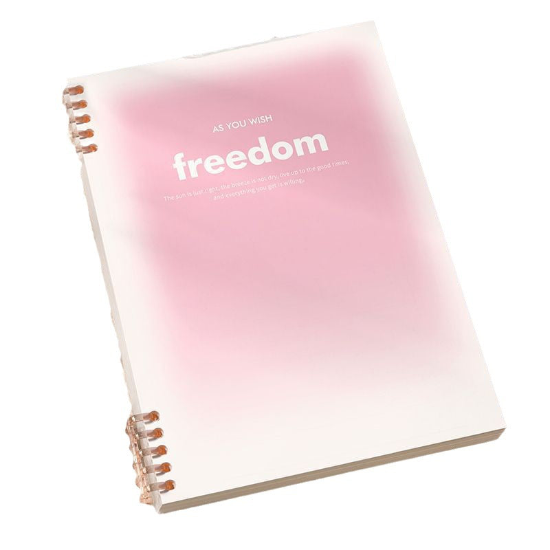 B5 Gradient Loose-Leaf Notebook - Freedom Removable Student Notepad Thick Coil Book
