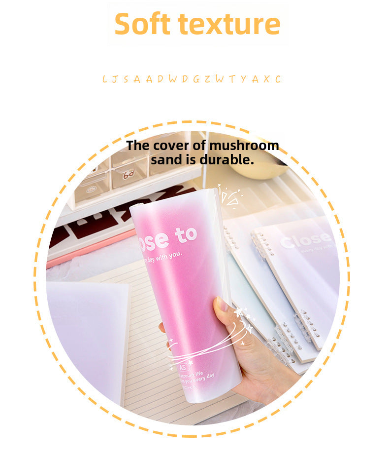 Gradient Blush Loose-Leaf Notebook - A5/B5 Student Notebook Eye Protection Paper