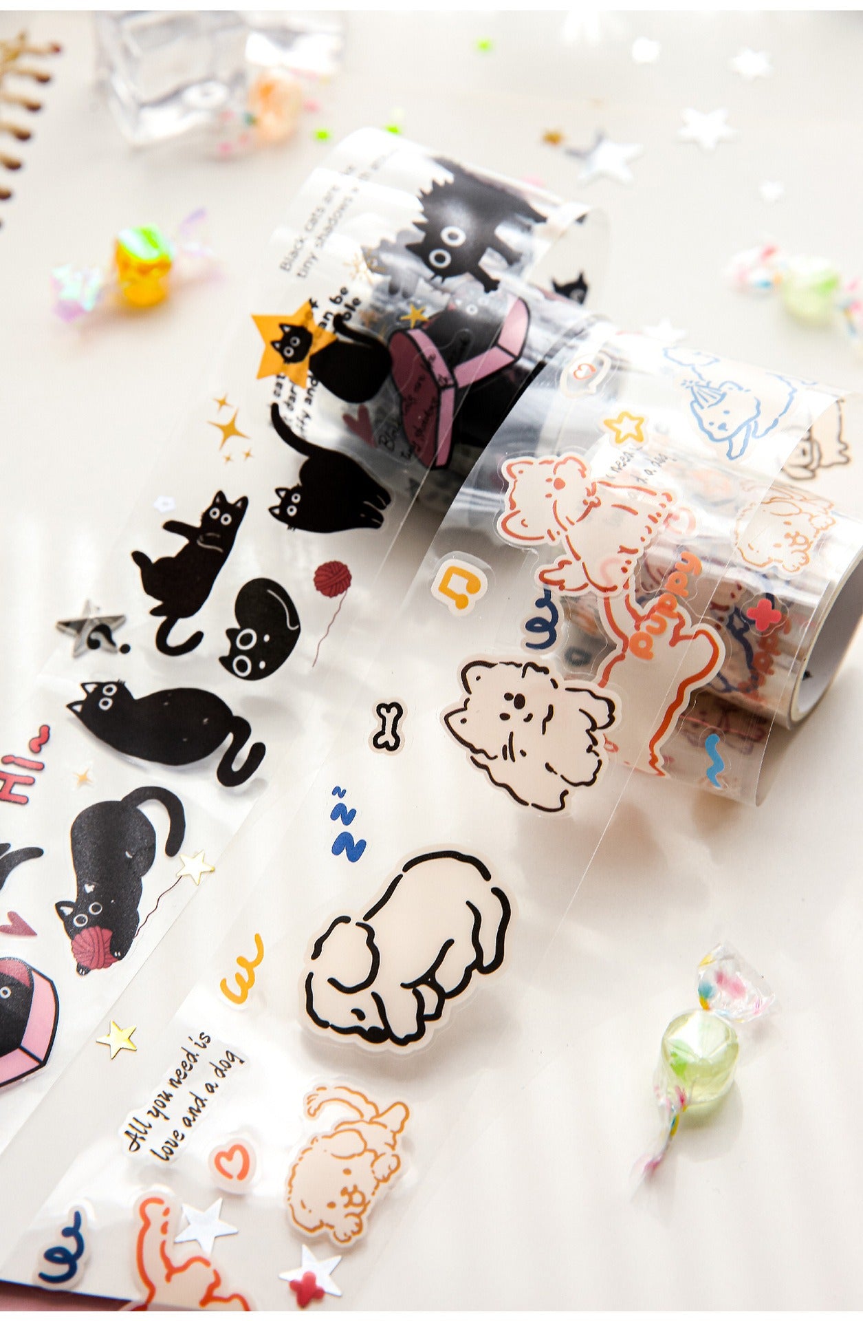 Kawaii Cat Washi Tape - Cat's Imagination Animal Theme