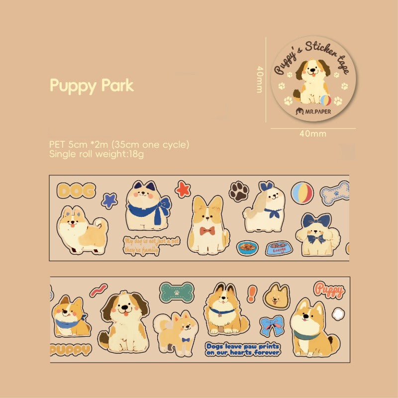 Kawaii Cat Washi Tape - Cat's Imagination Animal Theme