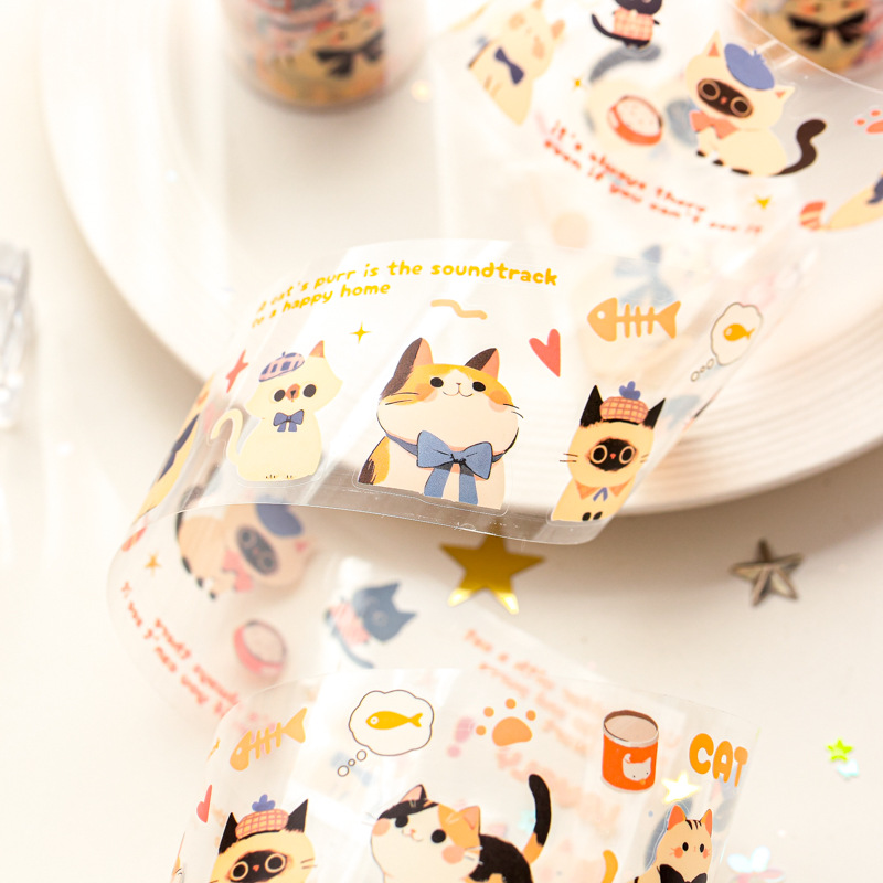 Kawaii Cat Washi Tape - Cat's Imagination Animal Theme