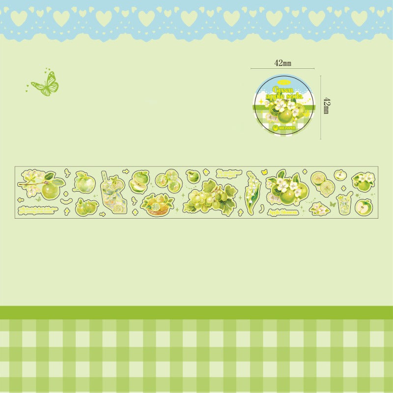 Kawaii Fruit Washi Tape - Strawberry Ramble Sweet Style