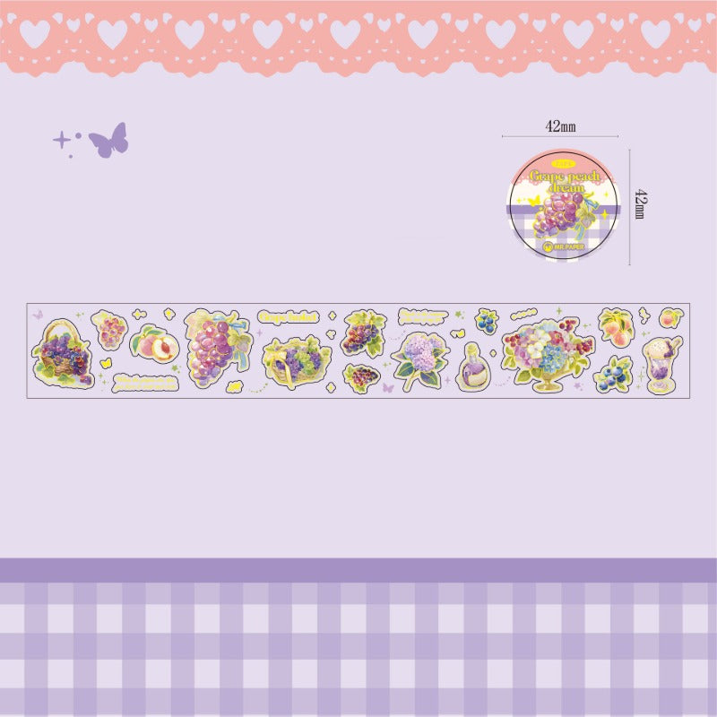 Kawaii Fruit Washi Tape - Strawberry Ramble Sweet Style