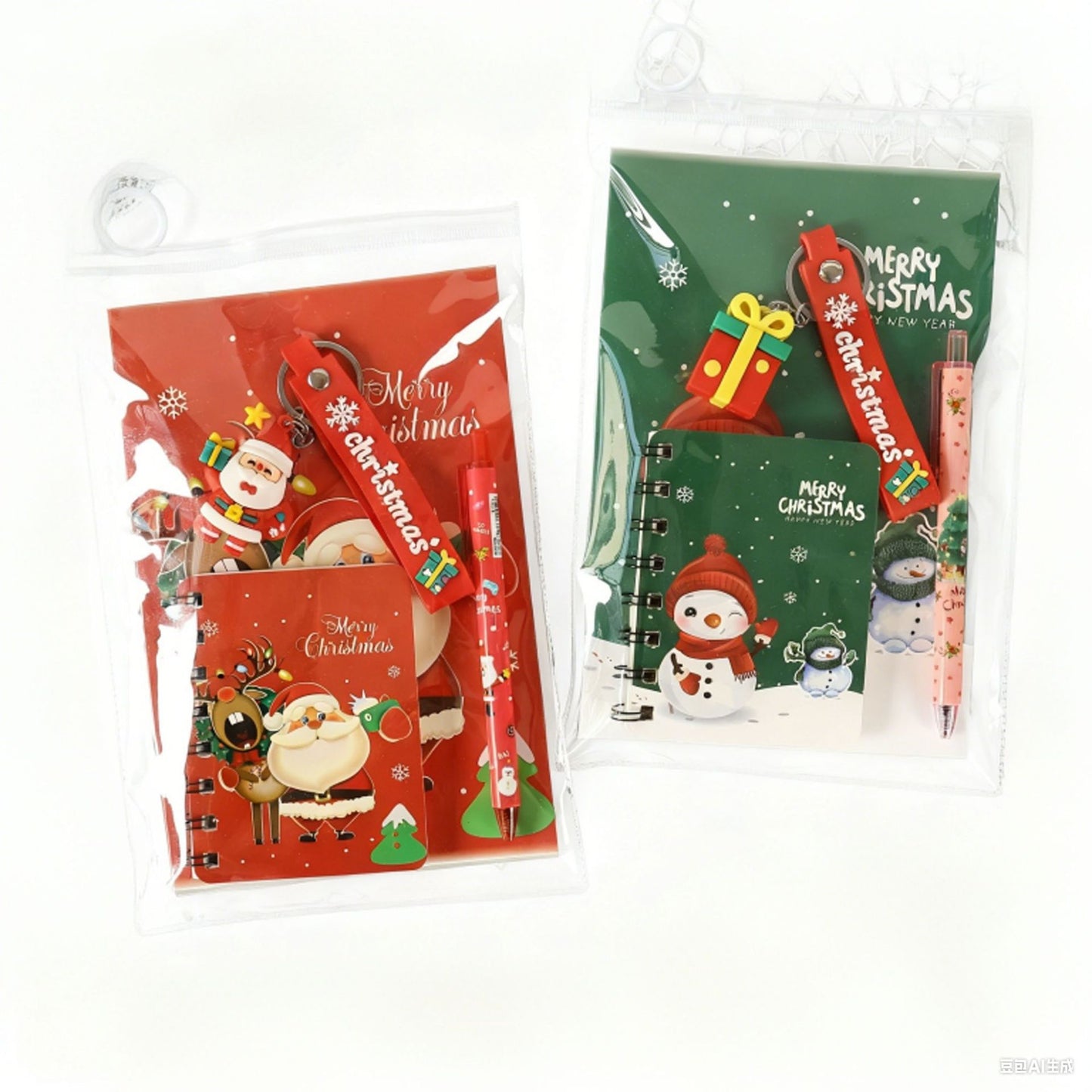 Christmas Student Stationery Set - Kawaii Holiday Study Supplies Gift Pack