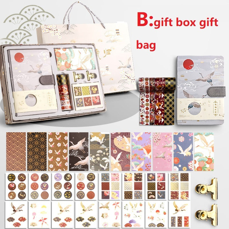 Elegant Antique Hand Ledger Gift Box Set - Vintage Stationery