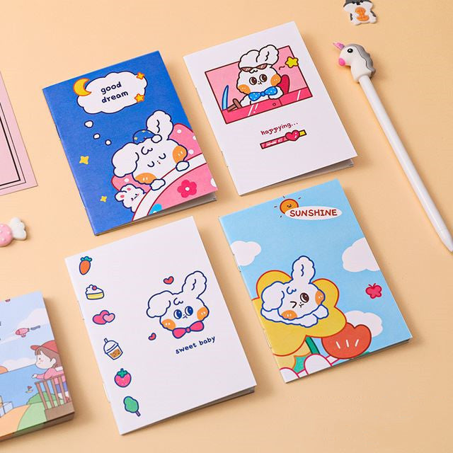 Kawaii Korean Mini Notebook - Kids Cartoon Design