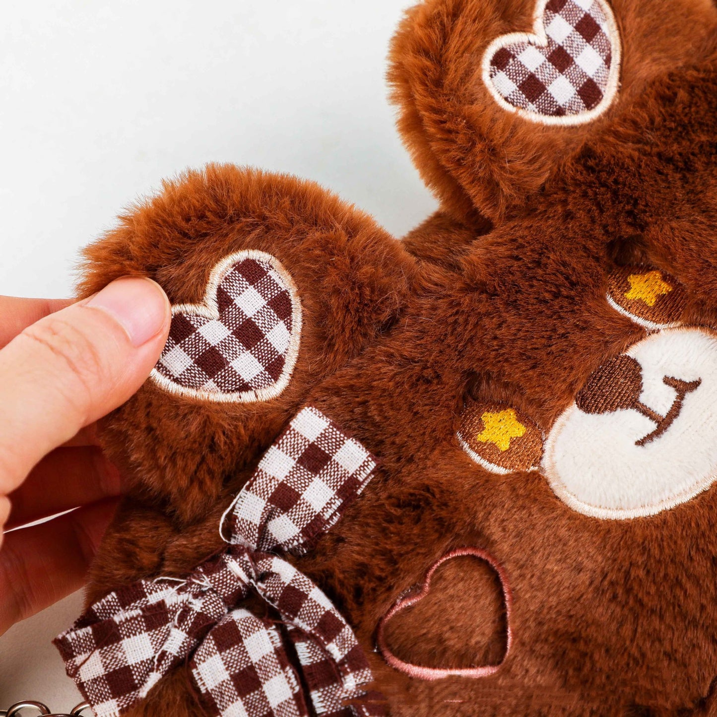 Kawaii Plush Storage Bag - Cute Makeup & Stationery Case