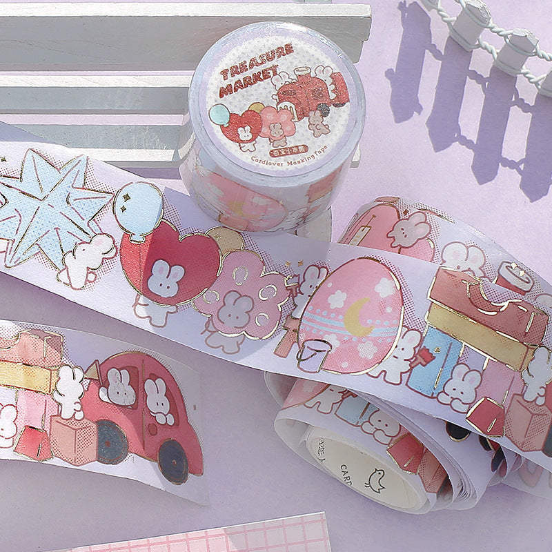 Letter Lovers Bronzing Washi Tape Decorative Sticker