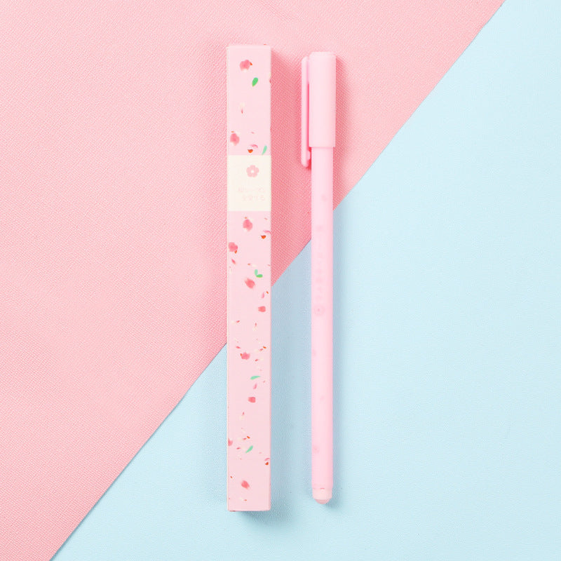 Student Stationery 0.38mm Beautiful Cherry Blossom Gel Pen