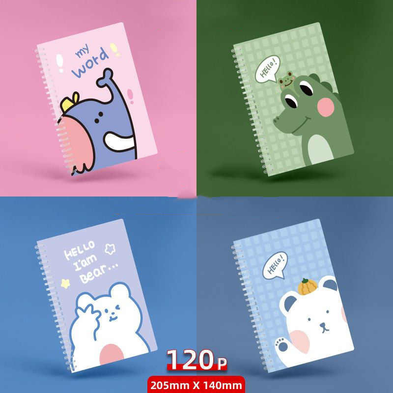 Kawaii A5 Minimalist Coil Notebook - Simple Spiral Planner
