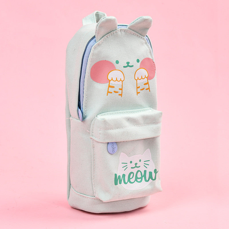 Kawaii Schoolbag Pencil Case - Large Capacity Stationery Bag