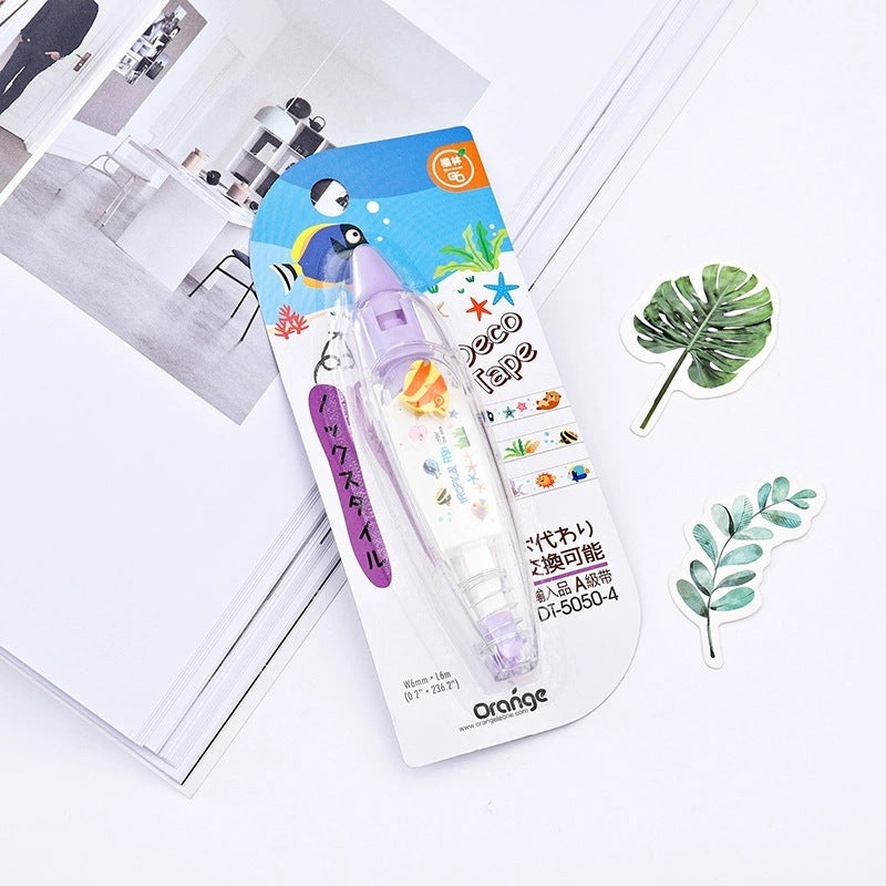 Kawaii Creative Cartoon Push Correction Tape