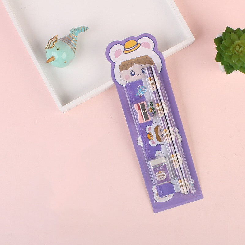 Kawaii Student Pencil & Stationery Learning Set