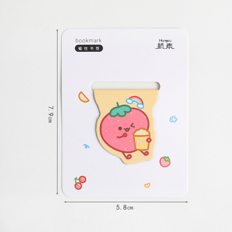 Kawaii Magnetic Bookmark - Cute Cartoon for Primary Students
