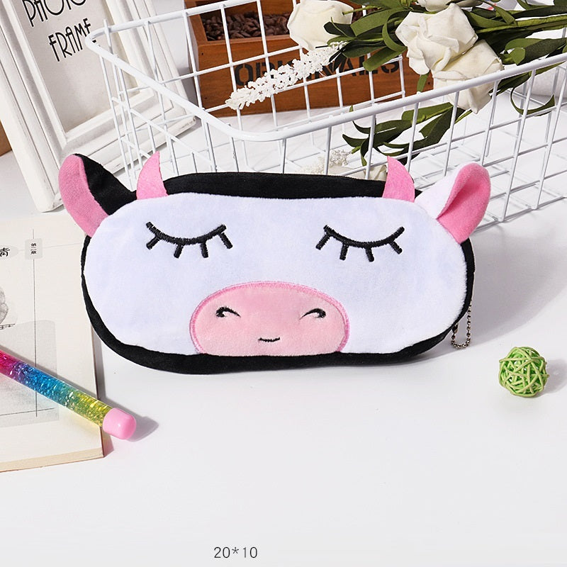 Kawaii Animal Plush Pencil Case - Children's Stationery Bag