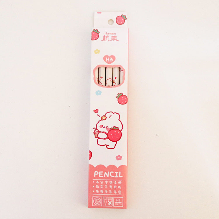 Kawaii Cartoon Boxed Thick Pencils - HB with Eraser