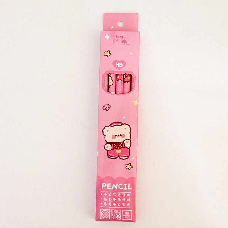 Kawaii Cartoon Boxed Thick Pencils - HB with Eraser