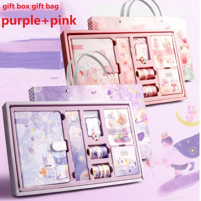 Elegant Antique Hand Ledger Gift Box Set - Vintage Stationery