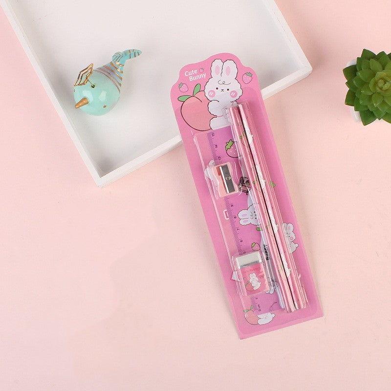 Kawaii Student Pencil & Stationery Learning Set