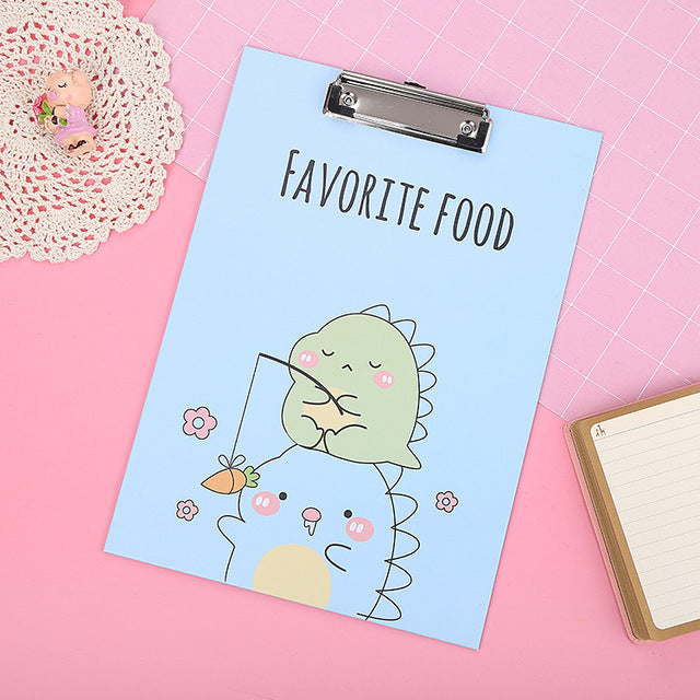 Kawaii A4 Clipboard - Cute File Folder Writing Pad with Clip