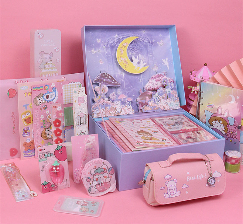 Kawaii Year of the Ox Stationery Gift Set - Children's Collection