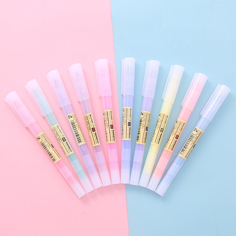 Kawaii Colorful Highlighter Set - Hand Account Markers