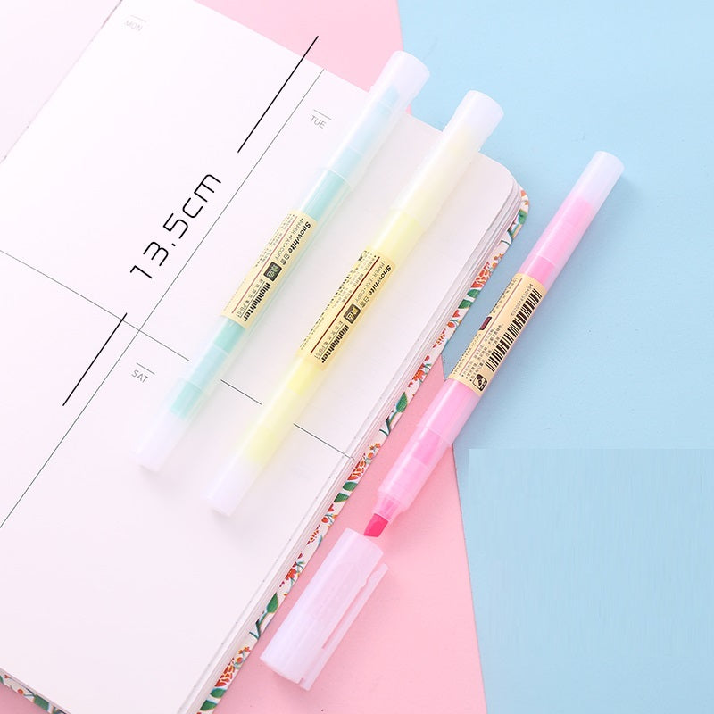 Kawaii Colorful Highlighter Set - Hand Account Markers