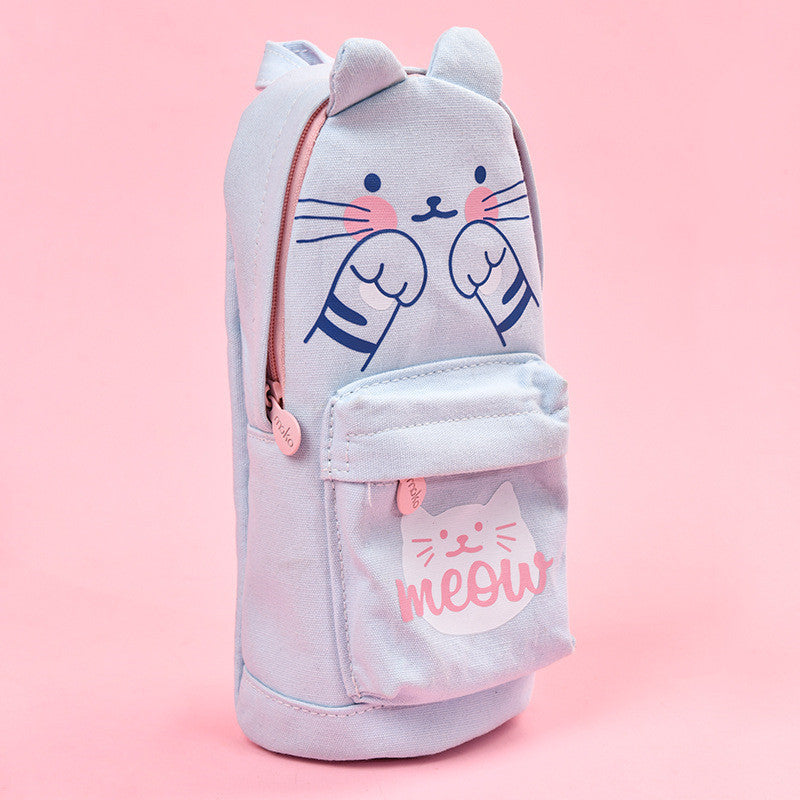 Kawaii Schoolbag Pencil Case - Large Capacity Stationery Bag