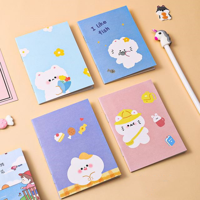 Kawaii Korean Mini Notebook - Kids Cartoon Design