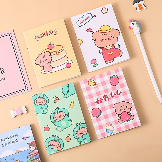 Kawaii Korean Mini Notebook - Kids Cartoon Design