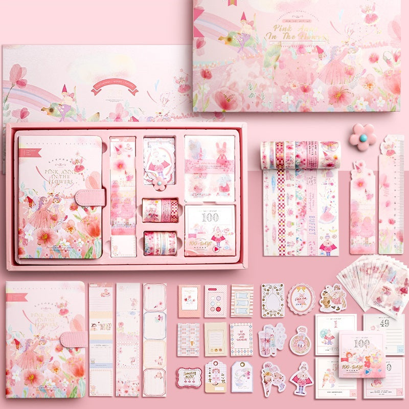 Elegant Antique Hand Ledger Gift Box Set - Vintage Stationery