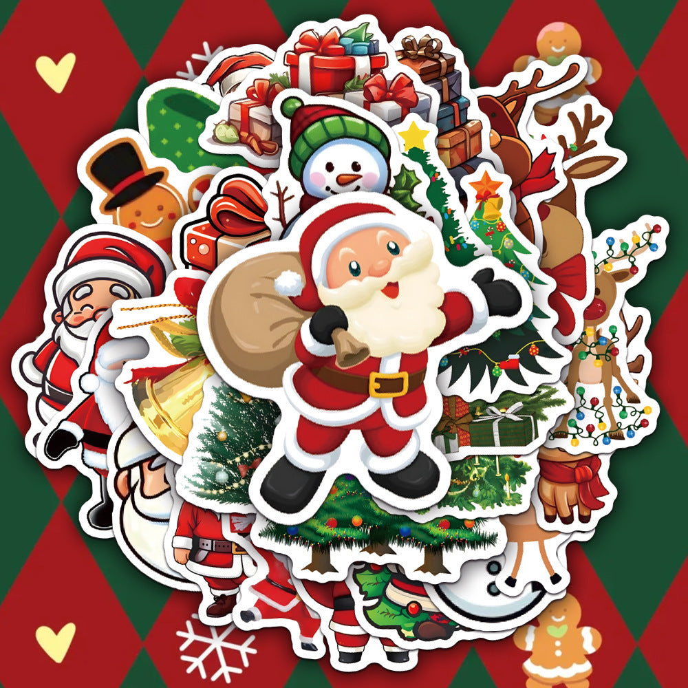 Jolly Santa Waterproof Sticker Pack