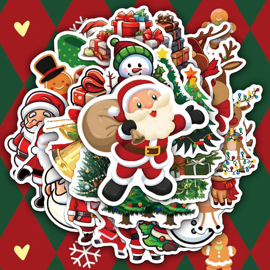Jolly Santa Waterproof Sticker Pack