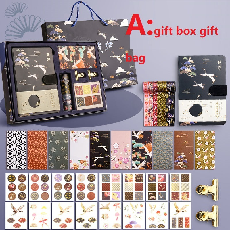 Elegant Antique Hand Ledger Gift Box Set - Vintage Stationery