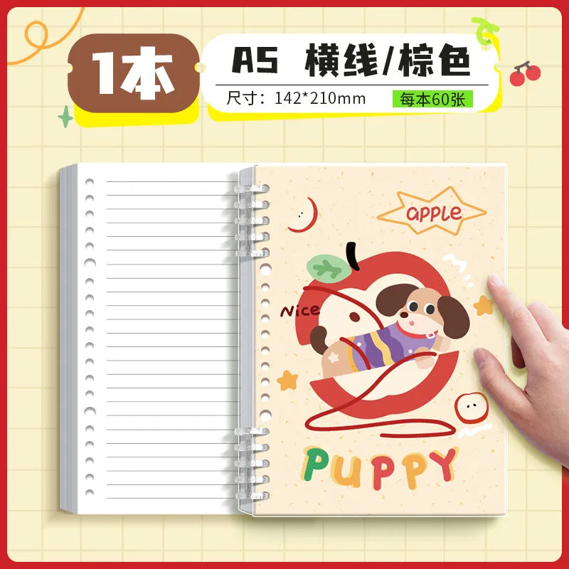 "Kawaii Kaba Bear Notebook 3-Pack - Mix & Match"