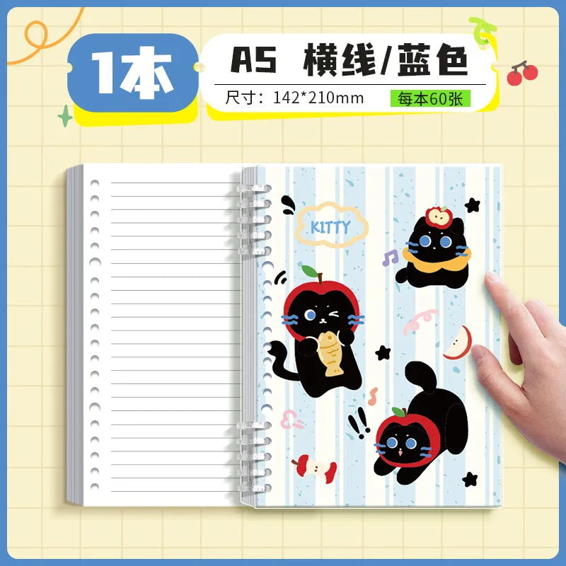 "Kawaii Kaba Bear Notebook 3-Pack - Mix & Match"